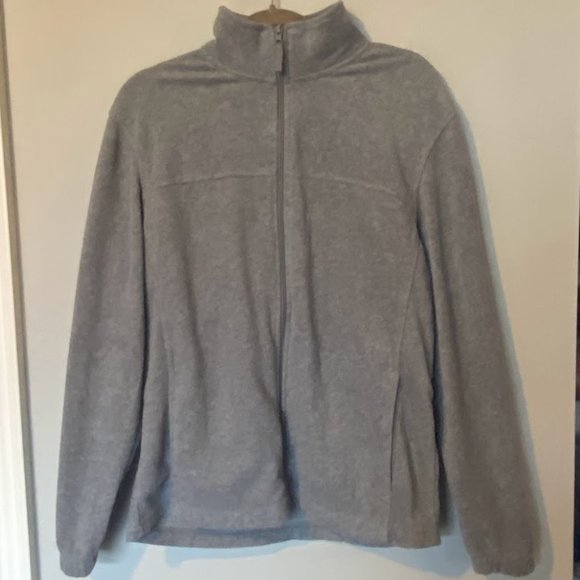 Grey Fleece Zip Up - Picture 2 of 2